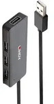 Lindy 42986 Schnittstellen-Hub USB 2.0 480 Mbit/s Schwarz