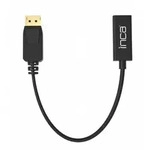 Inca IDTH-05 Videokabel-Adapter 0,2 m DisplayPort HDMI Typ A (Standard) Schwarz