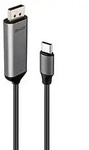 Lindy 43503 Videokabel-Adapter 1 m USB Typ-C DisplayPort Grau