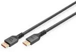 Digitus 16K DisplayPort Anschlusskabel, Version 2.1, 2m, 80G, schwarz