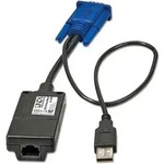 Lindy 39634 Kabelspalter oder -kombinator Schwarz, Blau