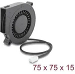 DeLOCK Radiall&uuml;fter / L&uuml;ftergebl&auml;se 12 V DC 75 x 75 x 15 mm mit 3-Pin