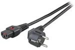 EFB Elektronik EK600SW.3 Stromkabel Schwarz 3 m Netzstecker Typ F C13-Koppler