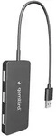 Gembird UHB-U2P4-04 Schnittstellen-Hub USB 2.0 480 Mbit/s Schwarz