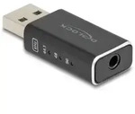 DeLOCK 68001 Kabeladapter USB 2.0 Type-A 3.5 mm 4 pin Schwarz