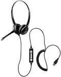 Geemarc Telecom CLA3 A-USB Kopfh&ouml;rer Kabelgebunden Kopfband Schwarz