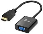 MediaRange HDMI auf VGA (HD15) Video Konverter, 20cm, Schwarz