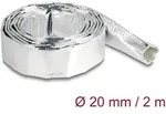DELOCK Kabelschlauch aus Glasfasergeflecht und Alu 2m x 20mm