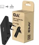 CLUB3D USB-C&reg; 2-Port Ladeger&auml;t Slim 65W GaN PD3.1 PPS
