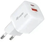 Equip 2-Port 20W GaN USB PD Ladeger&auml;t, USB-C x 1, USB-A x 1