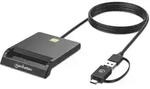 Manhattan 102759 Smart-Card-Leseger&auml;t USB USB Typ-A Schwarz