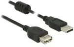 DeLOCK 3m, 2xUSB 2.0-A USB Kabel USB 2.0 USB A 0,48 Gbit/s Schwarz