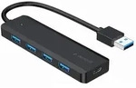 Gembird UHB-U3P4P-02 Schnittstellen-Hub USB 3.2 Gen 1 (3.1 Gen 1) Type-A 5000 Mbit/s