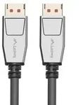 Lanberg CA-DPDP-20CU-0018-BK DisplayPort-Kabel 1,8 m Schwarz, Silber