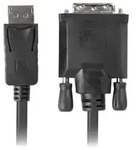 Lanberg CA-DPDV-10CU-0018-BK Videokabel-Adapter 1,8 m DisplayPort DVI-D Schwarz