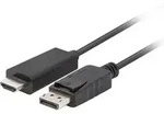 Lanberg CA-DPHD-11CC-0018-BK Kabeladapter DisplayPort HDMI Schwarz