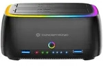 Conceptronic DONN36B Dual-Bay RGB Festplatten-Dockingstation f&uuml;r 2,5"/3,5"...