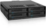 Icy Dock MB324SP-1B Speicherlaufwerksgeh&auml;use HDD / SSD-Geh&auml;use Schwarz 2.5"