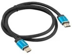 Lanberg CA-HDMI-P20CU-0010-BK HDMI-Kabel 1 m HDMI Typ A (Standard) Schwarz, Blau