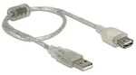 DeLOCK 82244 USB Kabel USB 2.0 0,3 m USB A 0,48 Gbit/s Transparent