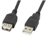 Lanberg CA-USBE-10CC-0050-BK USB Kabel USB 2.0 5 m USB A 0,48 Gbit/s Schwarz