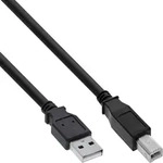 InLine USB 2.0 Kabel, A an B, schwarz, 2m