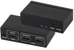 HDMI Verteiler 1x2, Metall, 4K30Hz, schwarz