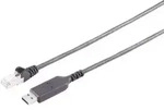USB-A LAN Adapterkabel 1G, RJ45, PVC, schw., 1,5m