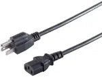 USA Stecker - Kaltger&auml;tebu, schwarz, 1,8 m