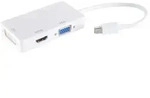 Mini DisplayPort Adapter, HDMI/DVI/VGA, wei&szlig;