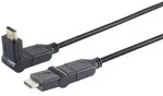 HDMI Kabel, 4K, verg., 2x winkelbar, schwarz, 3m