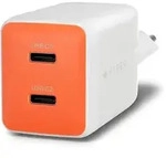 Targus HyperJuice Flex Netzteil GaN 45W 2x USB-C orange