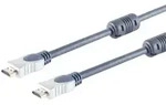 Home-Cinema HDMI Kabel, 4K, 3D, UHD, 5m, Ferrit