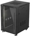 LANBERG 19" 18U 600x800 freistehend Glast&uuml;r (FlatPack) sw