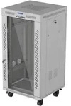 LANBERG 19" 22U 600x600 freisteh. LCD Glast&uuml;r V2(FlatPack)gr
