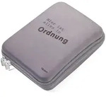 TROIKA CBO10/GB Personal Organizer Kunstleder, Samt Grau