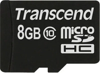 Transcend TS8GUSDC10, Transcend TS8GUSDC10 Speicherkarte 8 GB MicroSDHC NAND Klasse