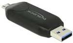 Delock 91734, DeLOCK 91734 Kartenleser USB/Micro-USB Schwarz