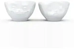 FIFTYEIGHT Sch&auml;lchen-Set 100ml Grinsend K&uuml;ssend wei&szlig;