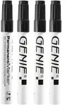 Genie 40030 Permanent-Marker Rundspitze Schwarz 4 St&uuml;ck(e)