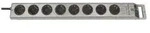 Brennenstuhl Super-Solid Line Silber 8 AC-Ausg&auml;nge 2,5 m