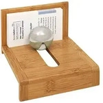 Wedo 61 1407 Visitenkartenhalter Bambus Holz