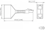 METZ CONNECT Cable sharing Adapter-Set pnp2 Buchsenbelegung 1,2,3,6
