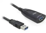 DeLOCK USB 3.0 5m USB Kabel USB 3.2 Gen 1 (3.1 Gen 1) Schwarz