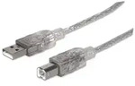 Manhattan Hi-Speed USB B Anschlusskabel, USB 2.0, Typ A Stecker - Typ B Stecker, 480