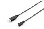 Equip USB 2.0 A auf Micro-B Kabel, 1.8m , M/M, Schwarz