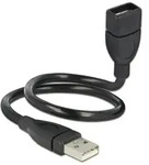 DeLOCK 35cm USB 2.0 USB Kabel 0,35 m USB A 0,48 Gbit/s Schwarz