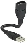 DeLOCK 15cm USB 2.0 USB Kabel 0,15 m USB A Schwarz