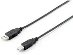 Equip USB 2.0 A auf B Kabel, 1.0m ,M/M, Schwarz
