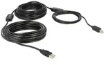 DeLOCK 20m, USB2.0-A - USB2.0-B USB Kabel USB A USB B 0,48 Gbit/s Schwarz